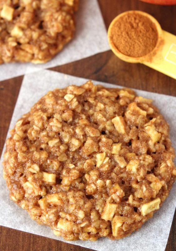 Receta: galletas de avena con tarta de manzana