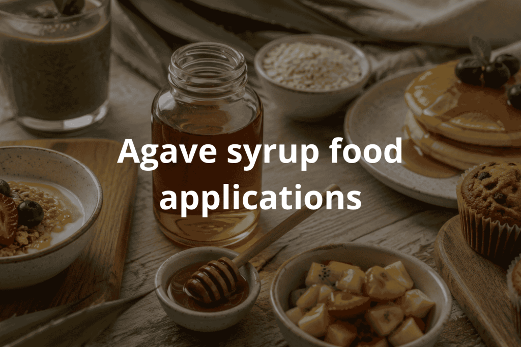 Agave syrup food applications