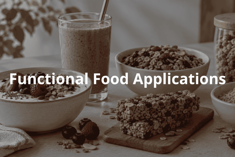 Functional food ingredient applications in yogurt, smoothies, granola and snack bars
